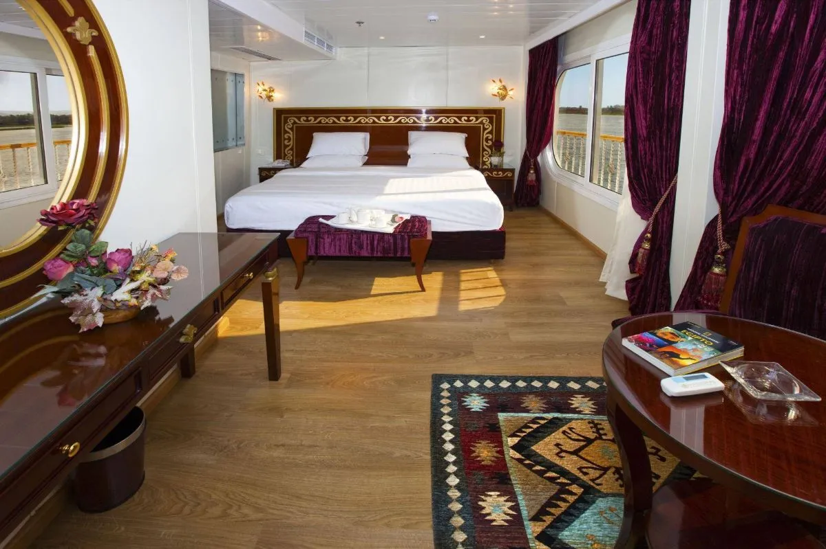 Cabin aboard the Al Hambra Nile Cruise Nile cruise